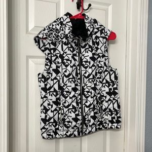 Lorna Jane Monochrome Hooded Vest